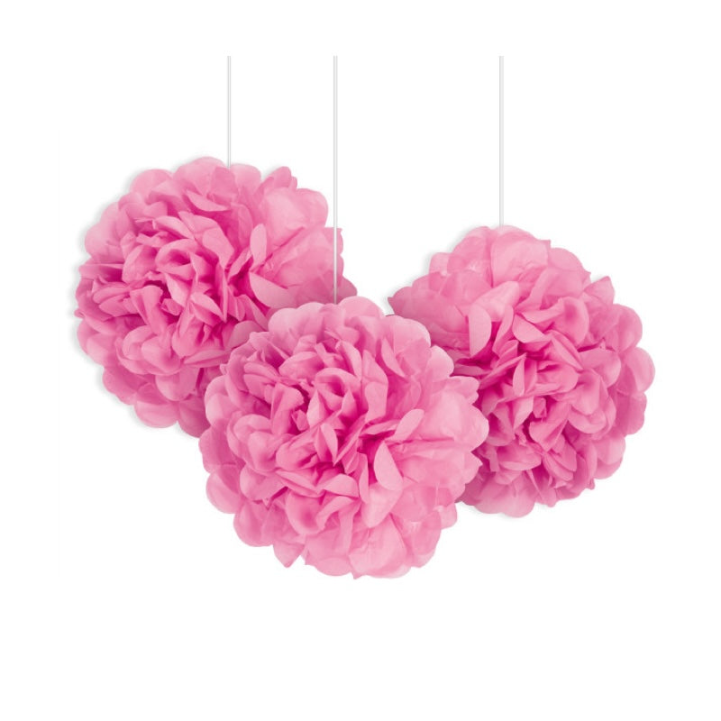 Pink Mini Fluffy Pom Poms