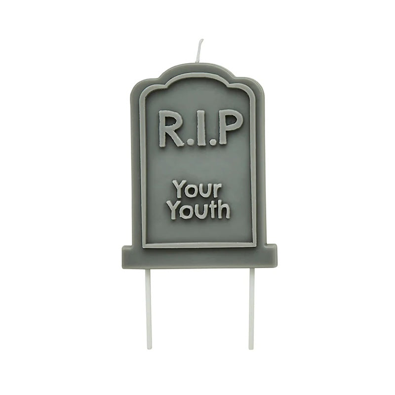 RIP Youth Gravestone Candle