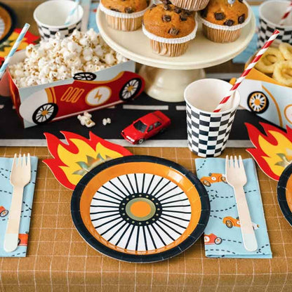 12 Race Car Themed Napkins