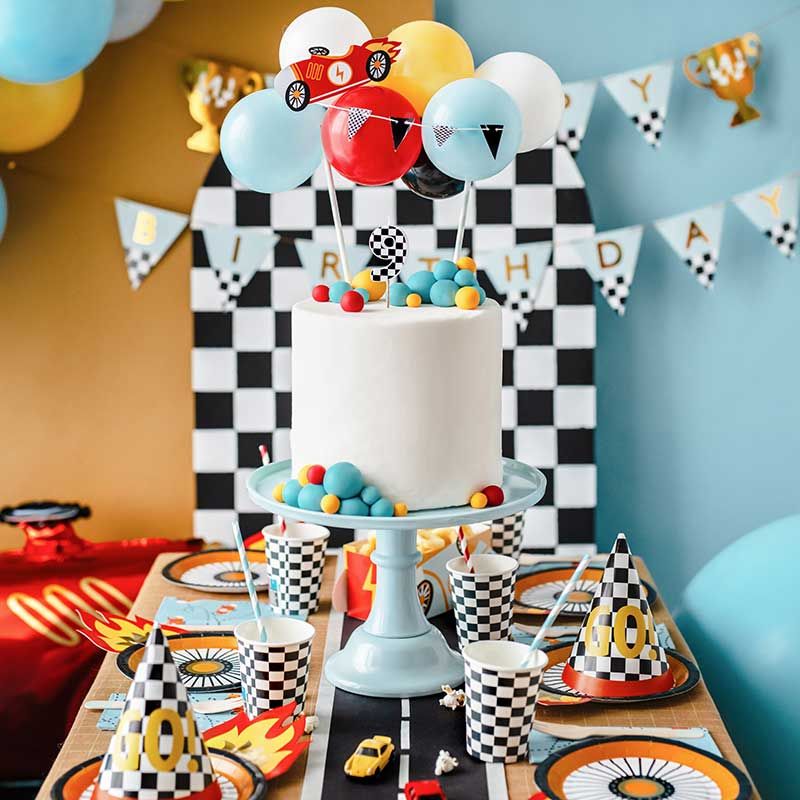 Racing Balloon Cake Topper