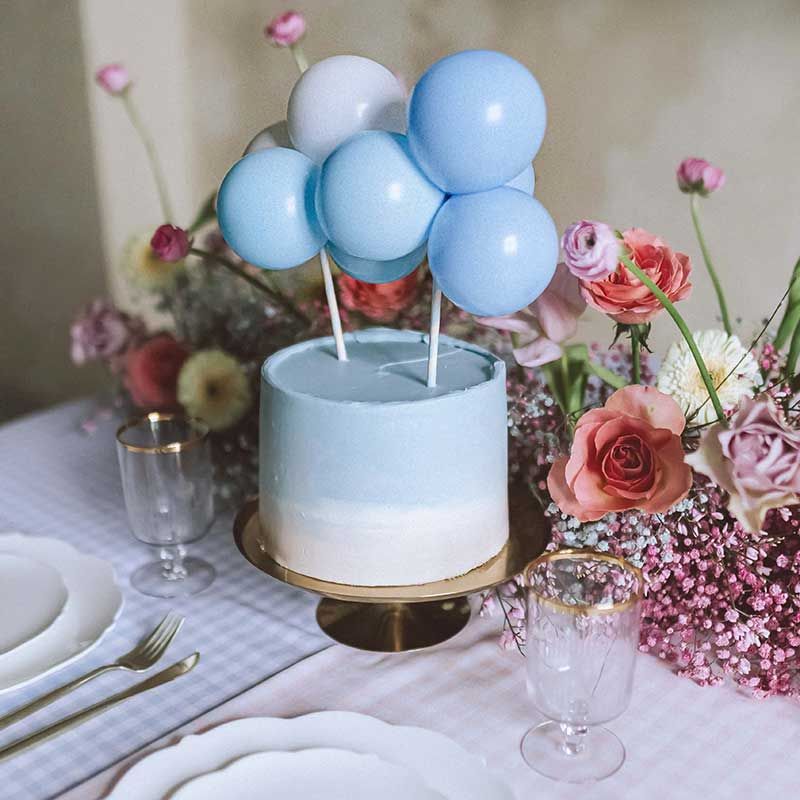 Blue Balloon Bundle Cake Topper