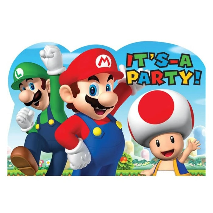 8 Super Mario Invitations