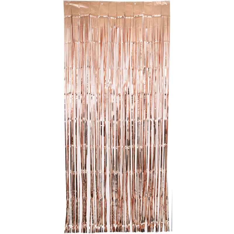 Rose Gold Foil Door Curtain