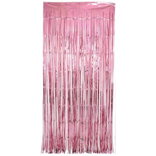 Pink Foil Door Curtain