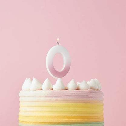 Pink Ombre Numbers 0-9 Candles