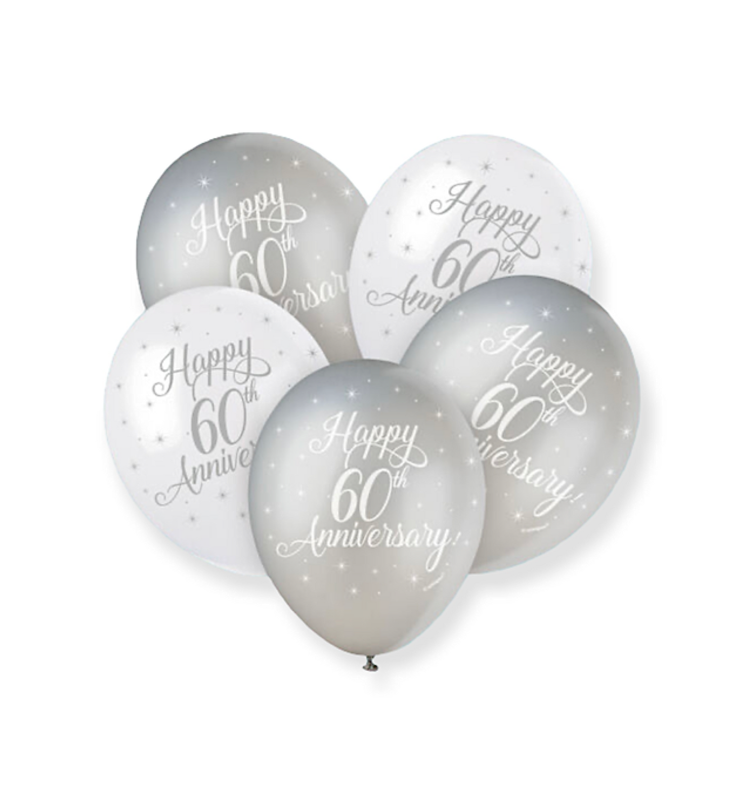 Diamond Anniversary Balloons