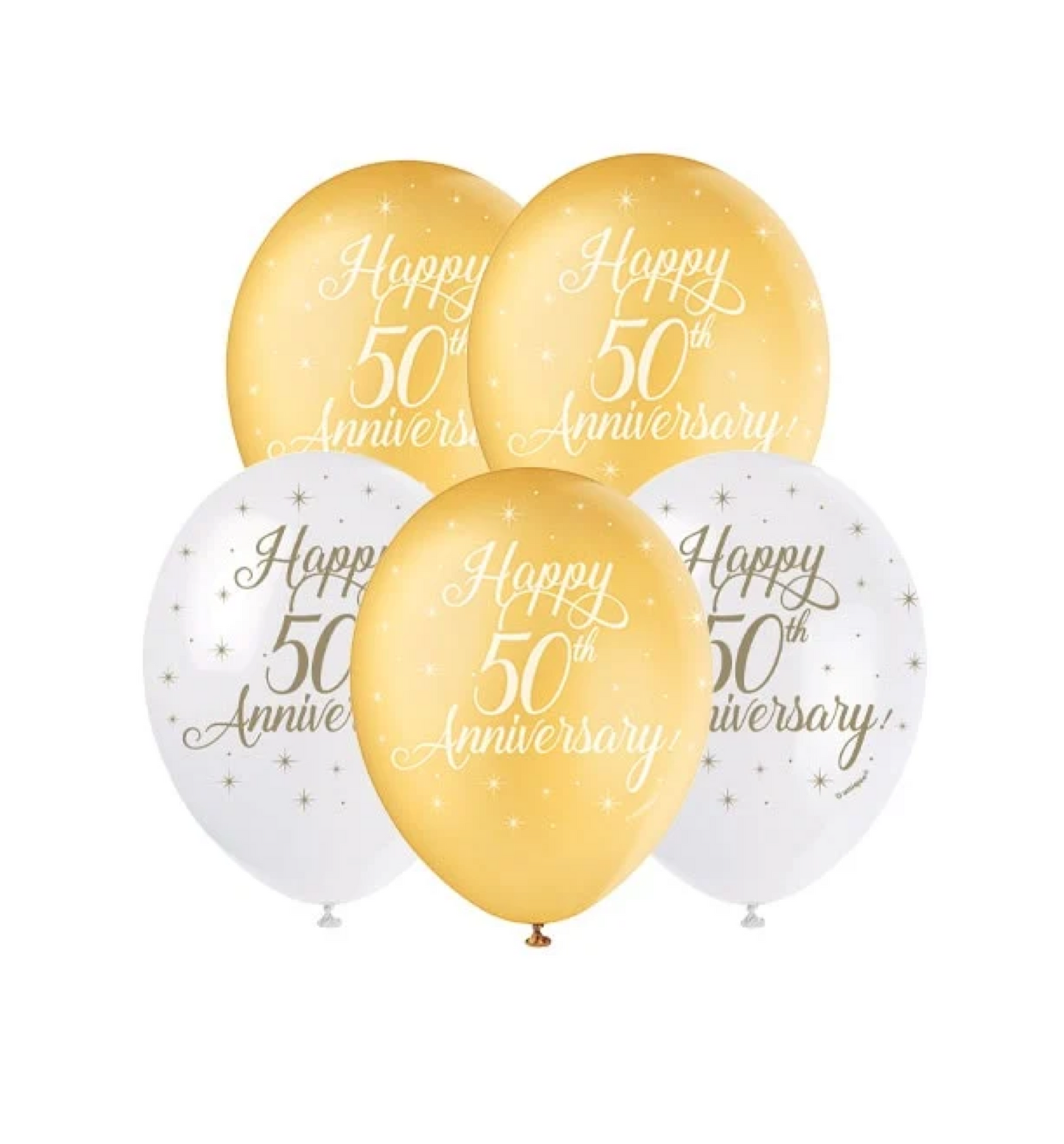 Gold Anniversary Balloons