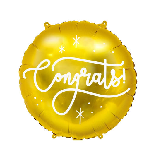 Gold Congrats Foil Balloon