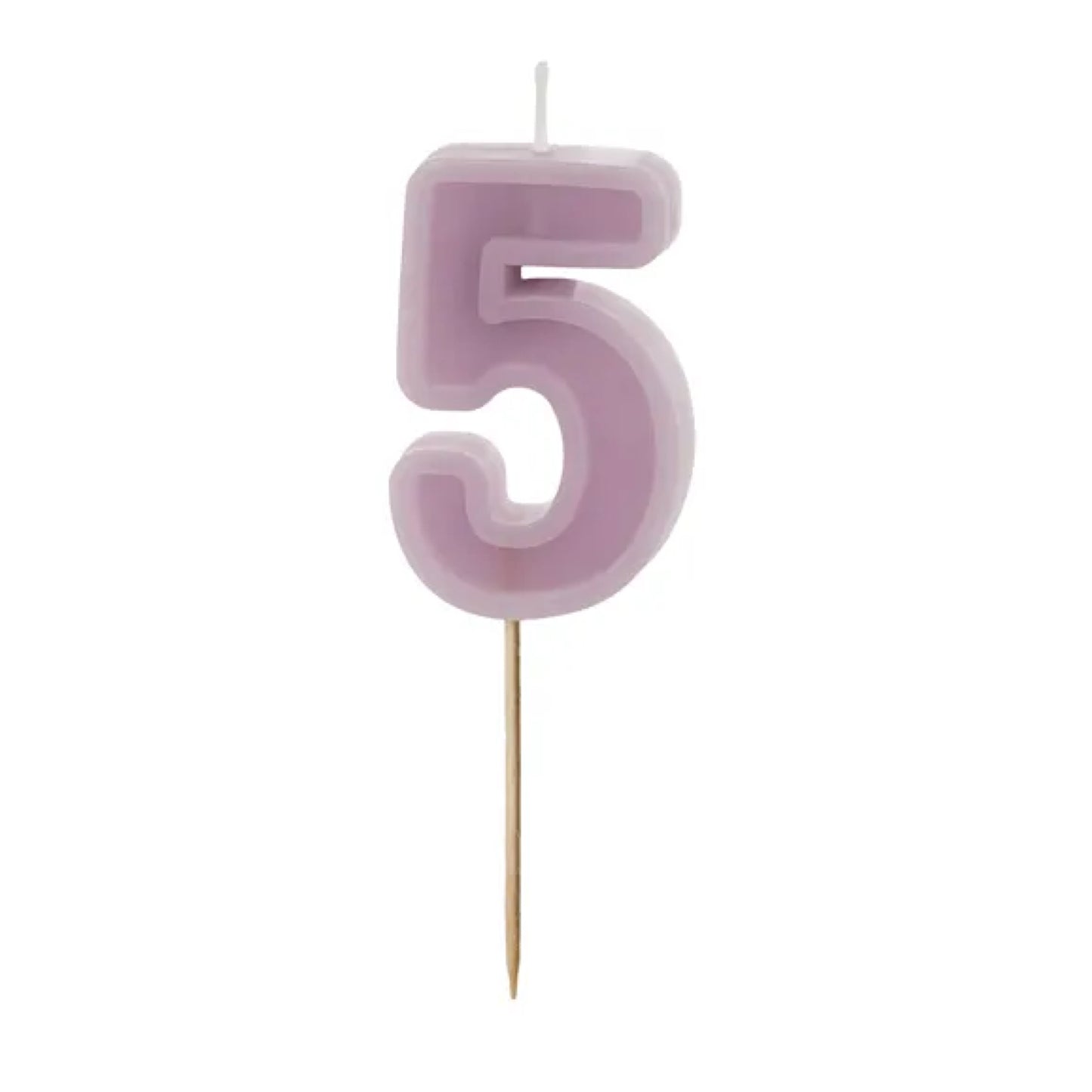 Pastel Purple Numbers 0-9 Candles