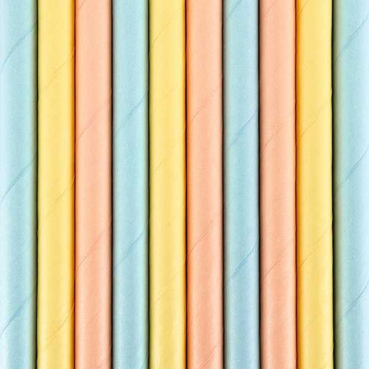 Pastel Paper Straws