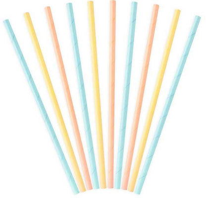 Pastel Paper Straws