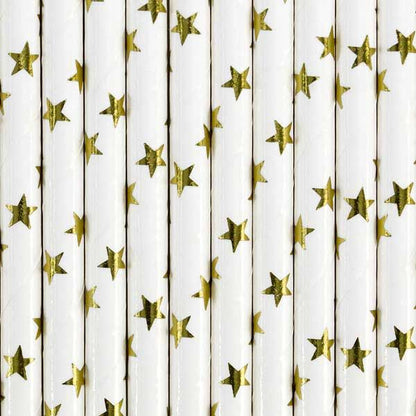 Gold Star Paper Straws