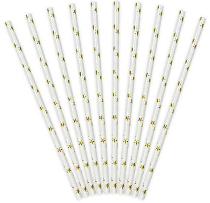 Gold Star Paper Straws