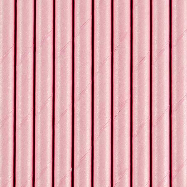 Pink Paper Straws