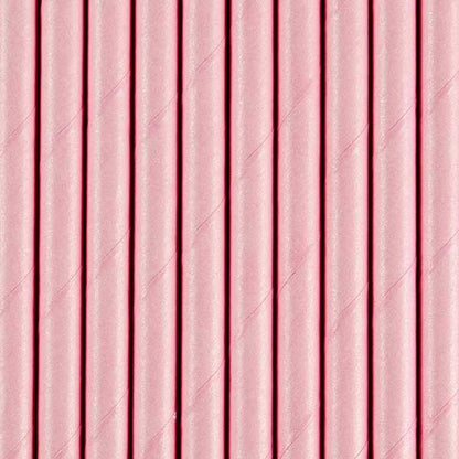 Pink Paper Straws