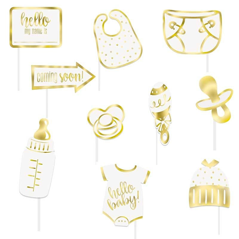 Gold Baby Photo Props