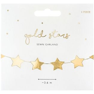 Gold Star Foil Garland