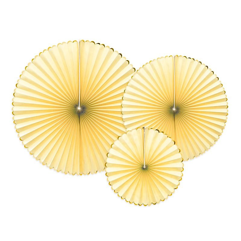 Yellow & Gold Rosette Decorations