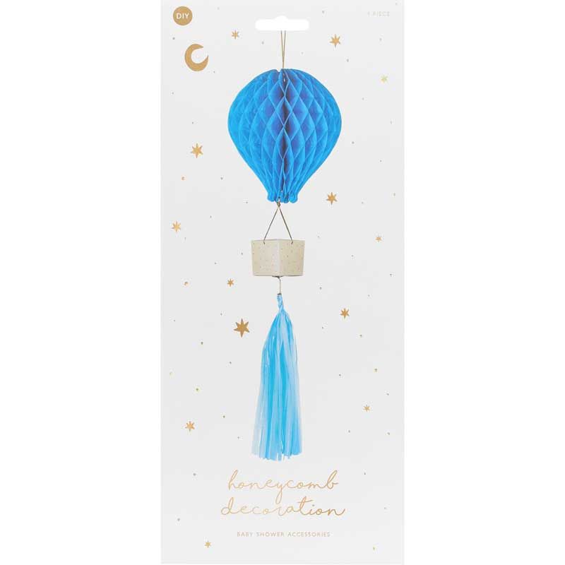 Blue Honeycomb Hot Air Balloon