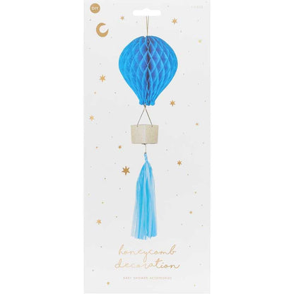 Blue Honeycomb Hot Air Balloon