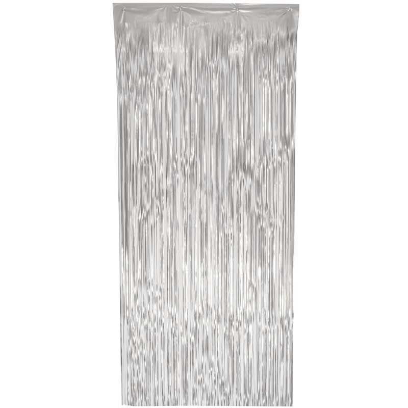 Matte Silver Door Curtain