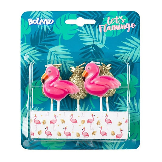 Flamingo Summer Candle Set