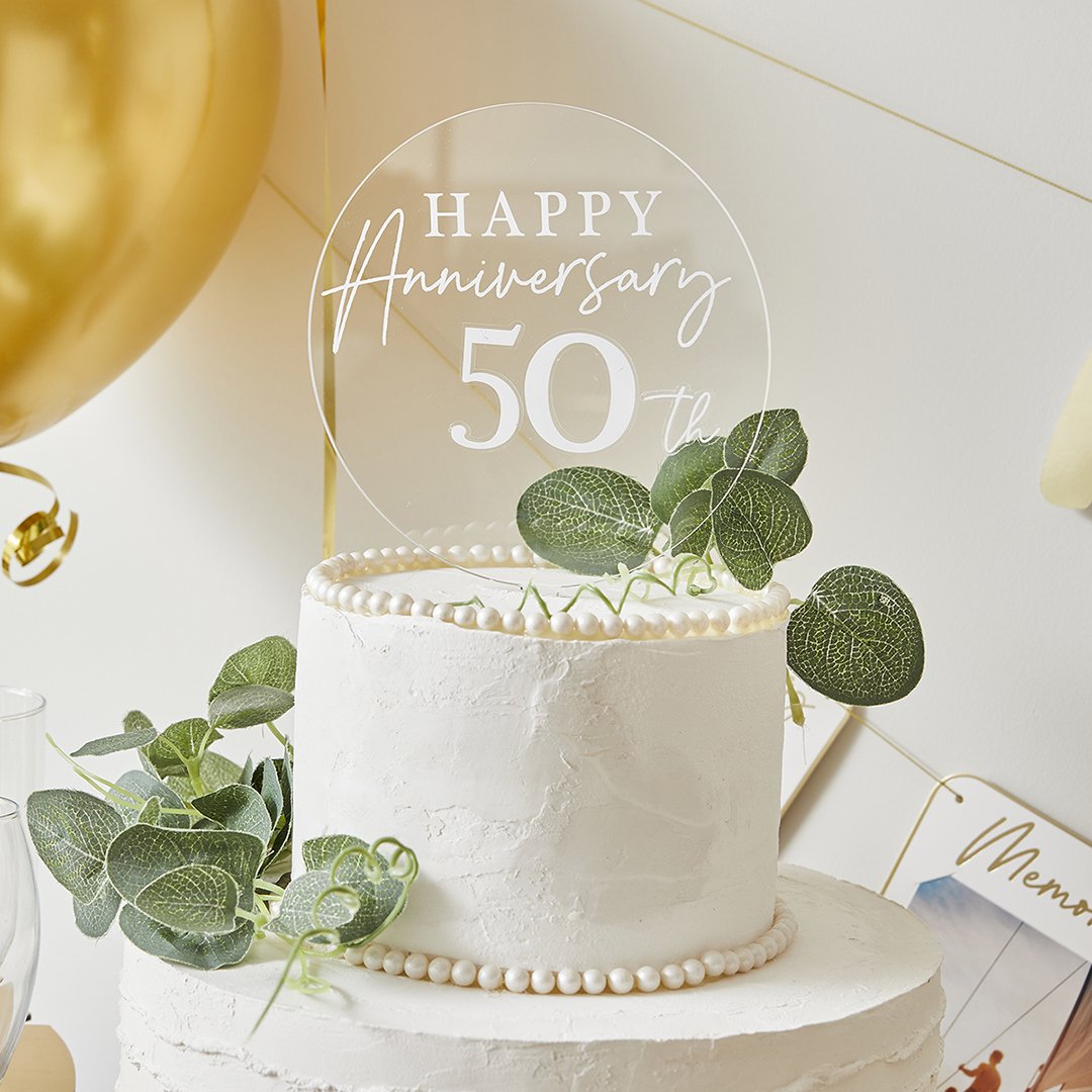 Customisable Anniversary Cake Topper