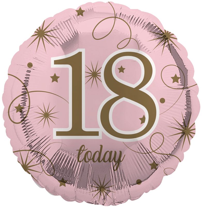 18th Birthday Pink Foil Balloon