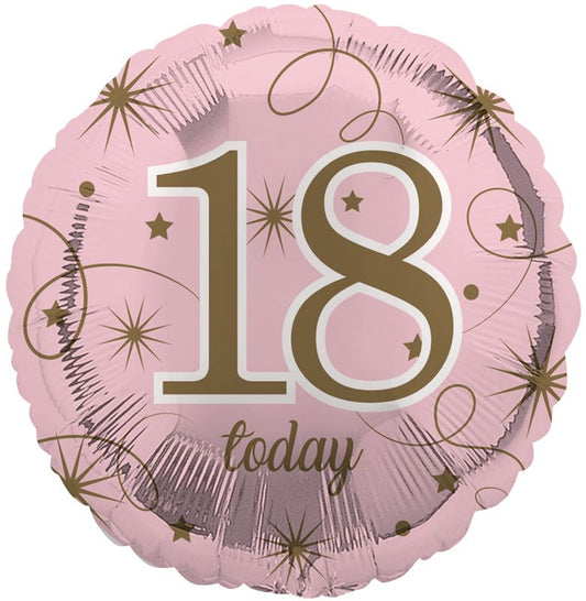 18th Birthday Pink Foil Balloon
