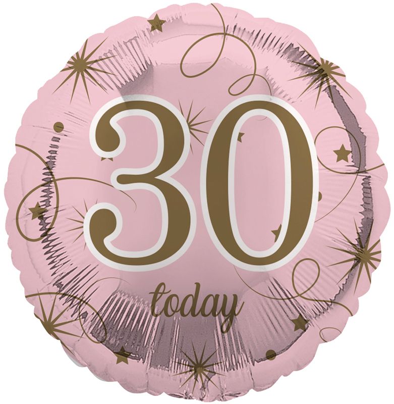 30th Birthday Pink Foil Balloon