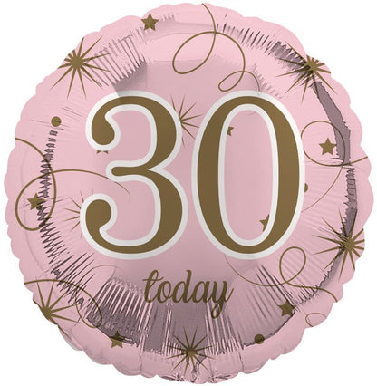 30th Birthday Pink Foil Balloon
