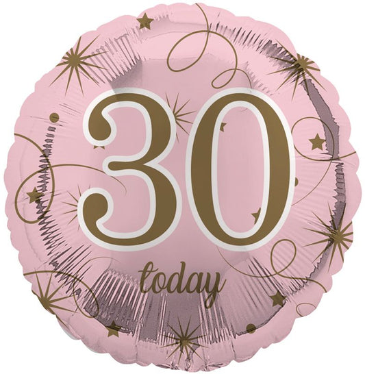 30th Birthday Pink Foil Balloon
