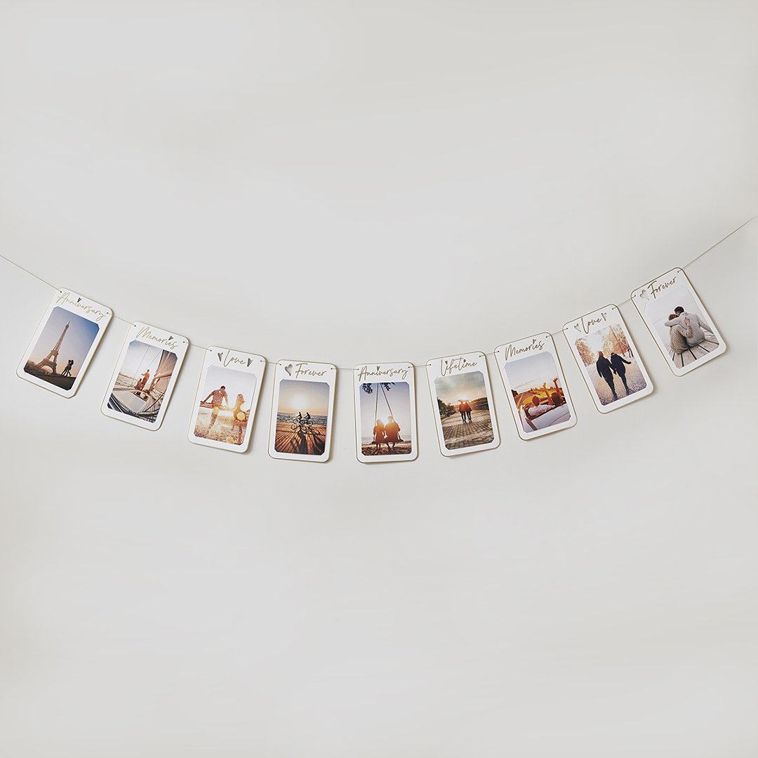 Customisable Anniversary Photo Card Banner