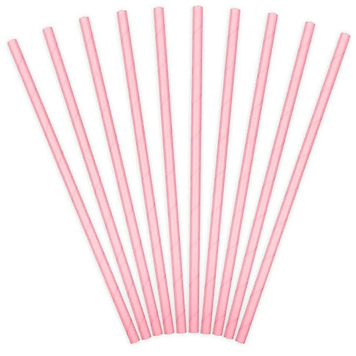 Pink Paper Straws