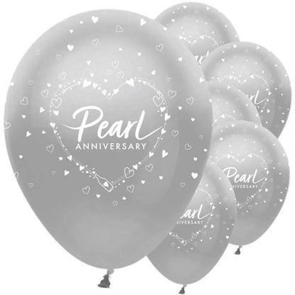 Pearl Anniversary Balloons (30th)