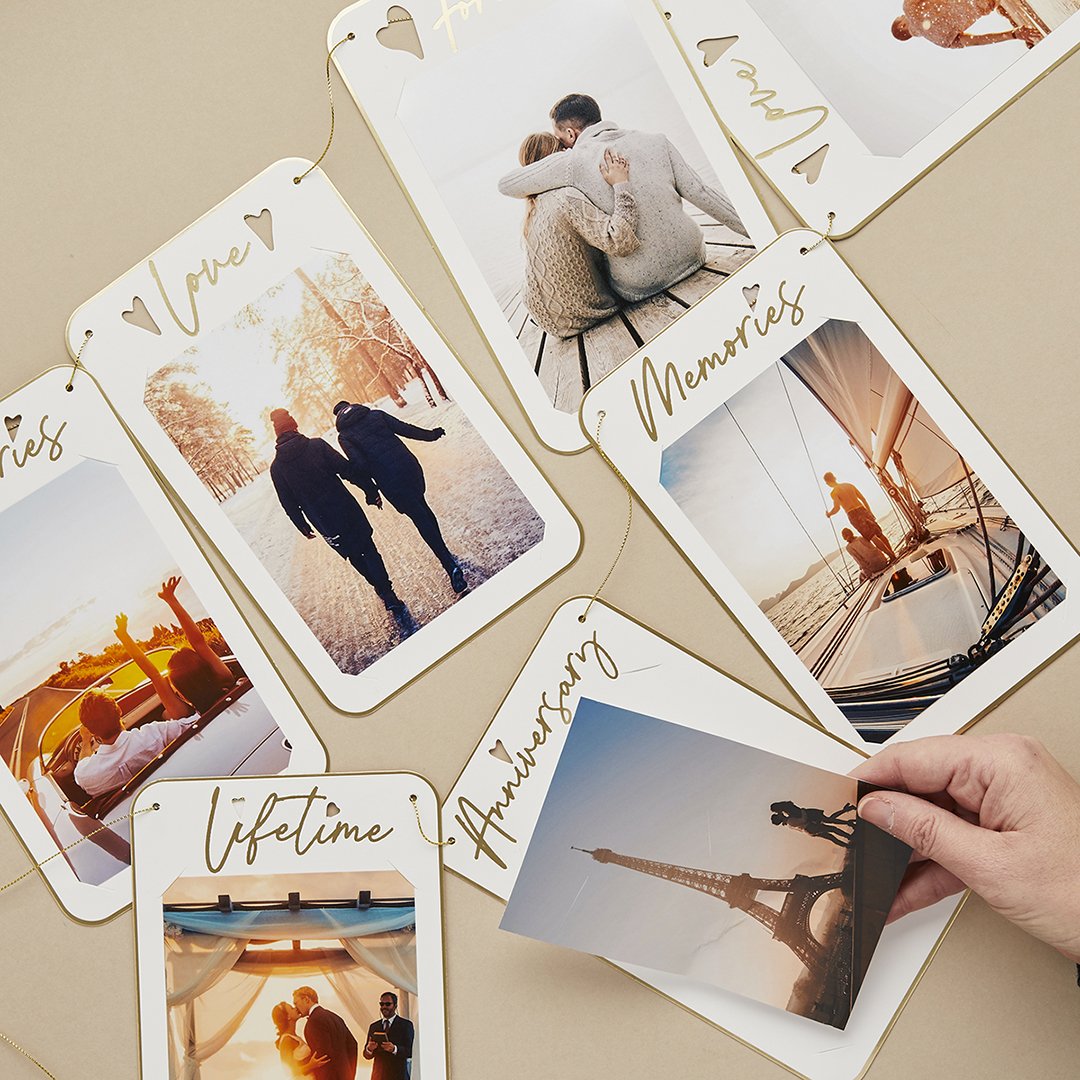 Customisable Anniversary Photo Card Banner