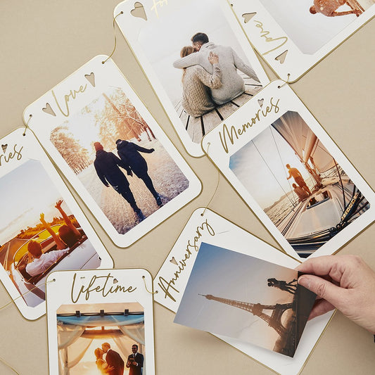 Customisable Anniversary Photo Card Banner