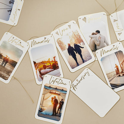 Customisable Anniversary Photo Card Banner