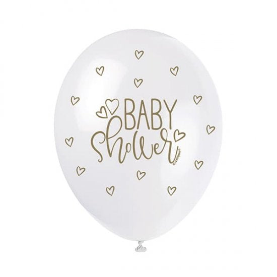 Rose Gold Baby Shower Balloons