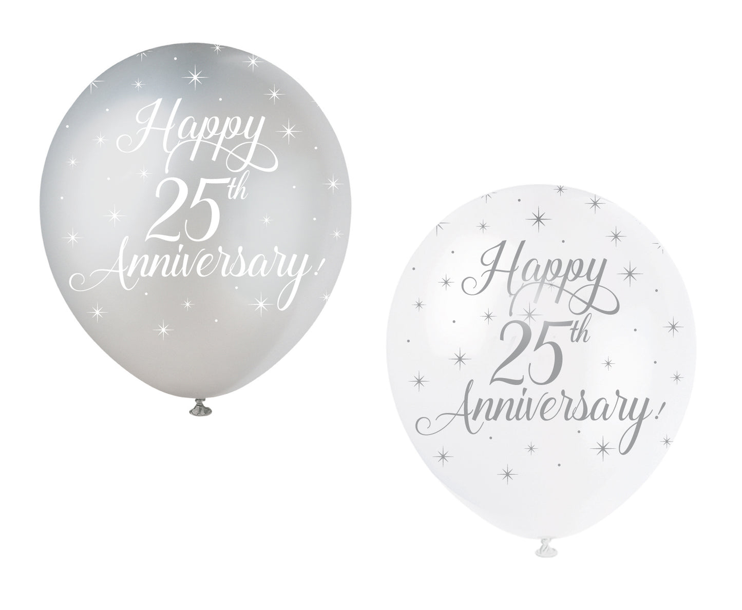 Silver Anniversary Balloons