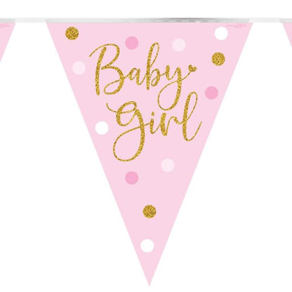 Baby Girl Foil Bunting
