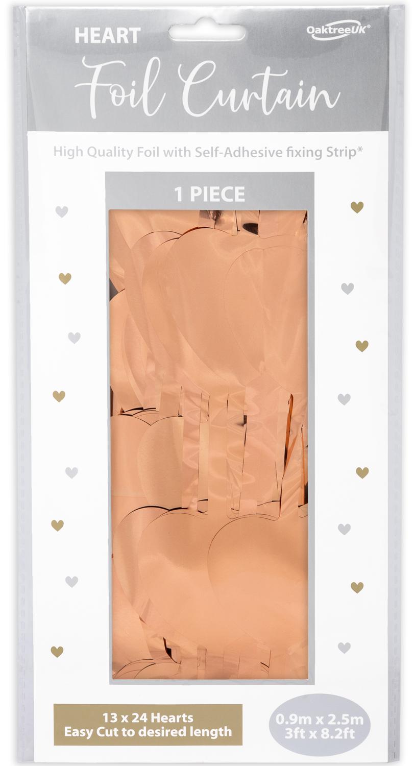 Rose Gold Heart Door Curtain