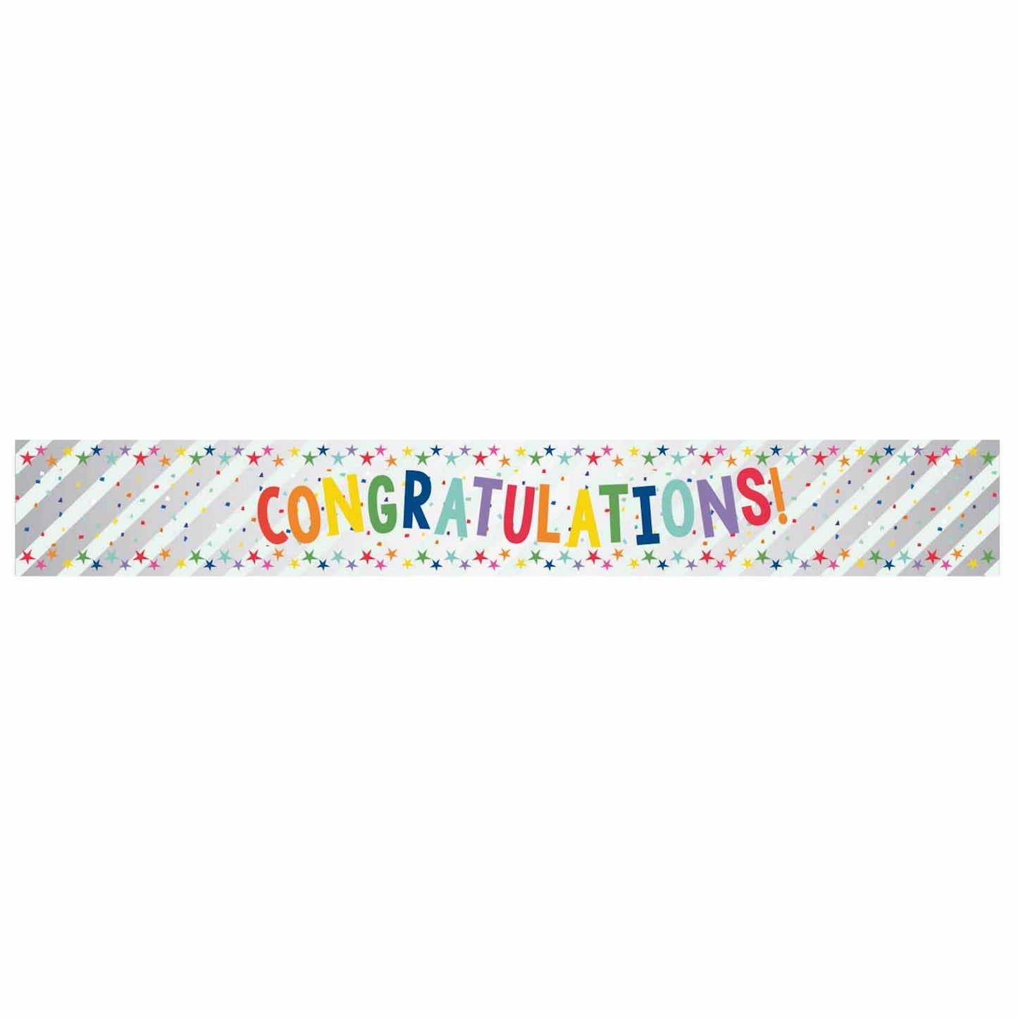 Colourful Congratulations Foil Banner