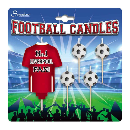 Number 1 Liverpool Fan Football Candle Set