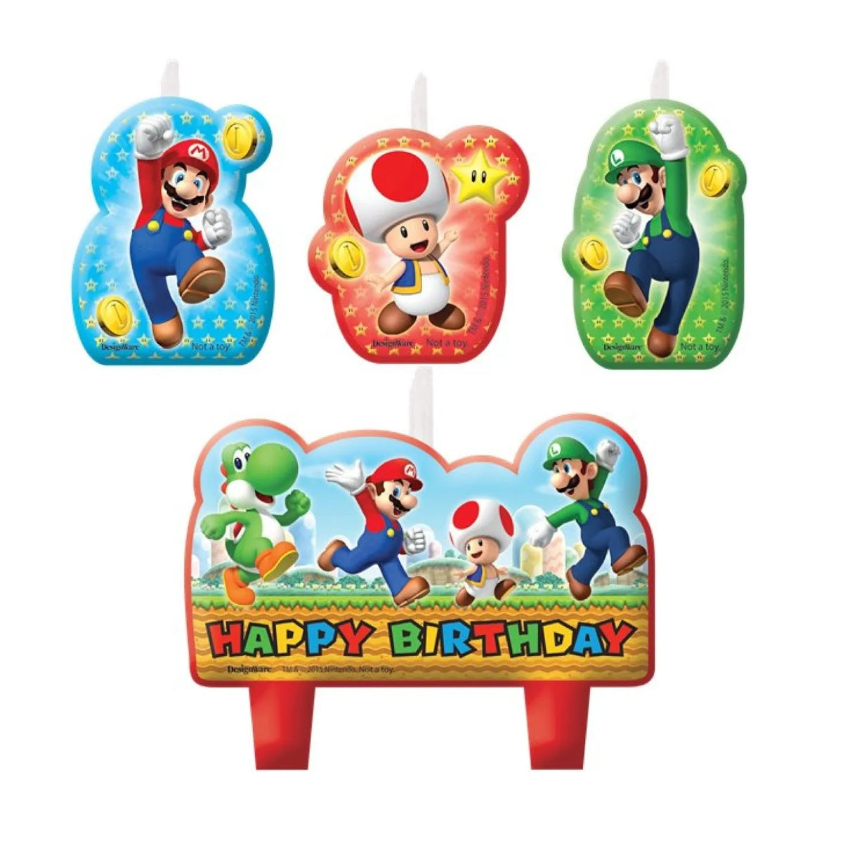 Super Mario Birthday Candles