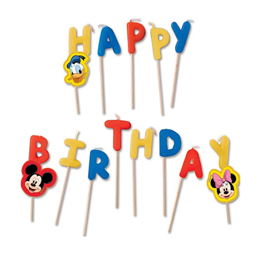 Mickey & Friends Happy Birthday Candles