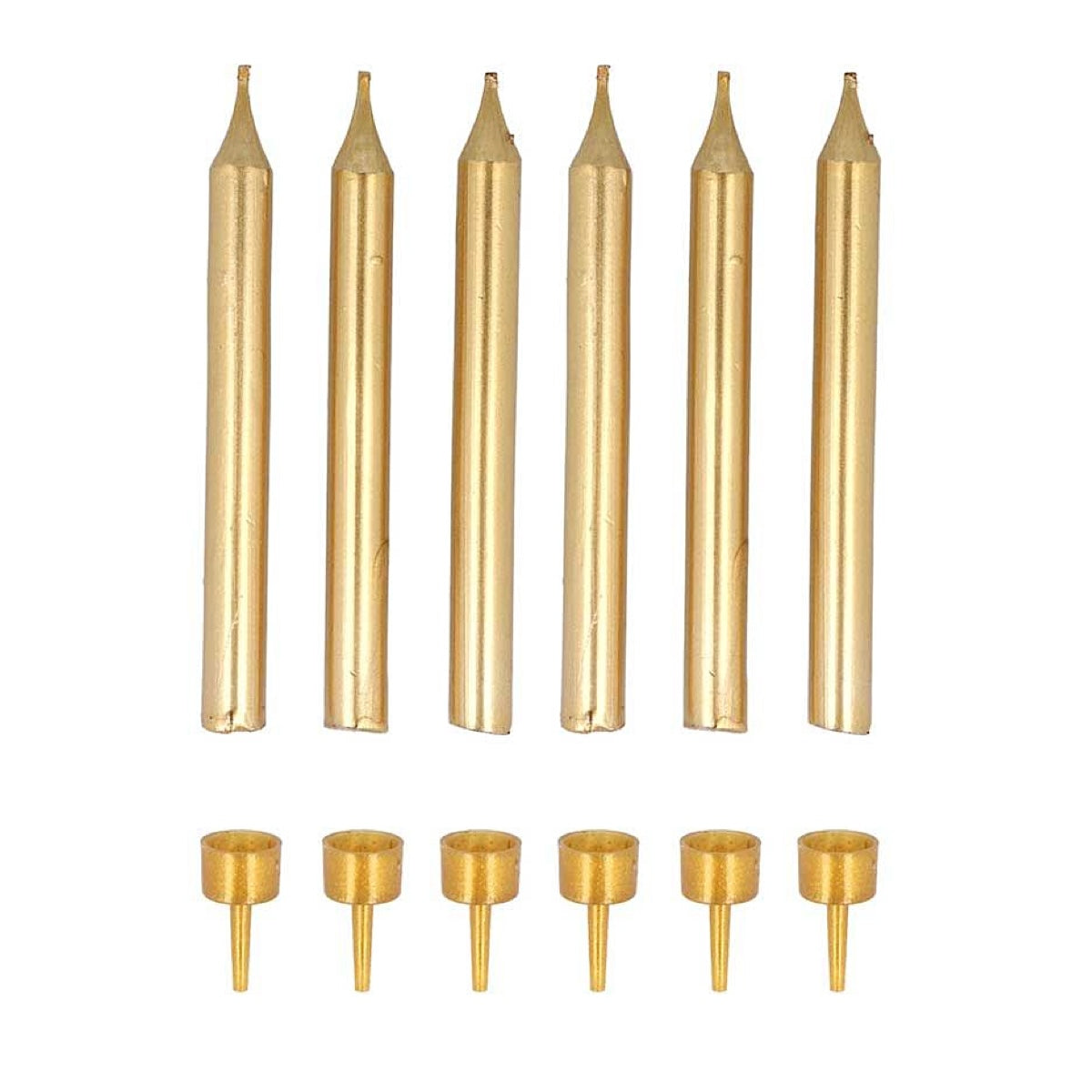 6 Gold Candles