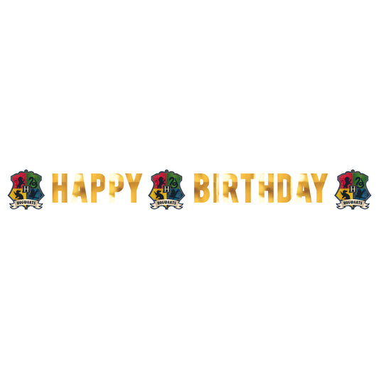 Harry Potter Houses Birthday Banner