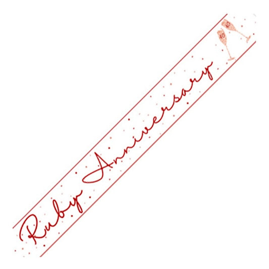 Ruby Anniversary Banner