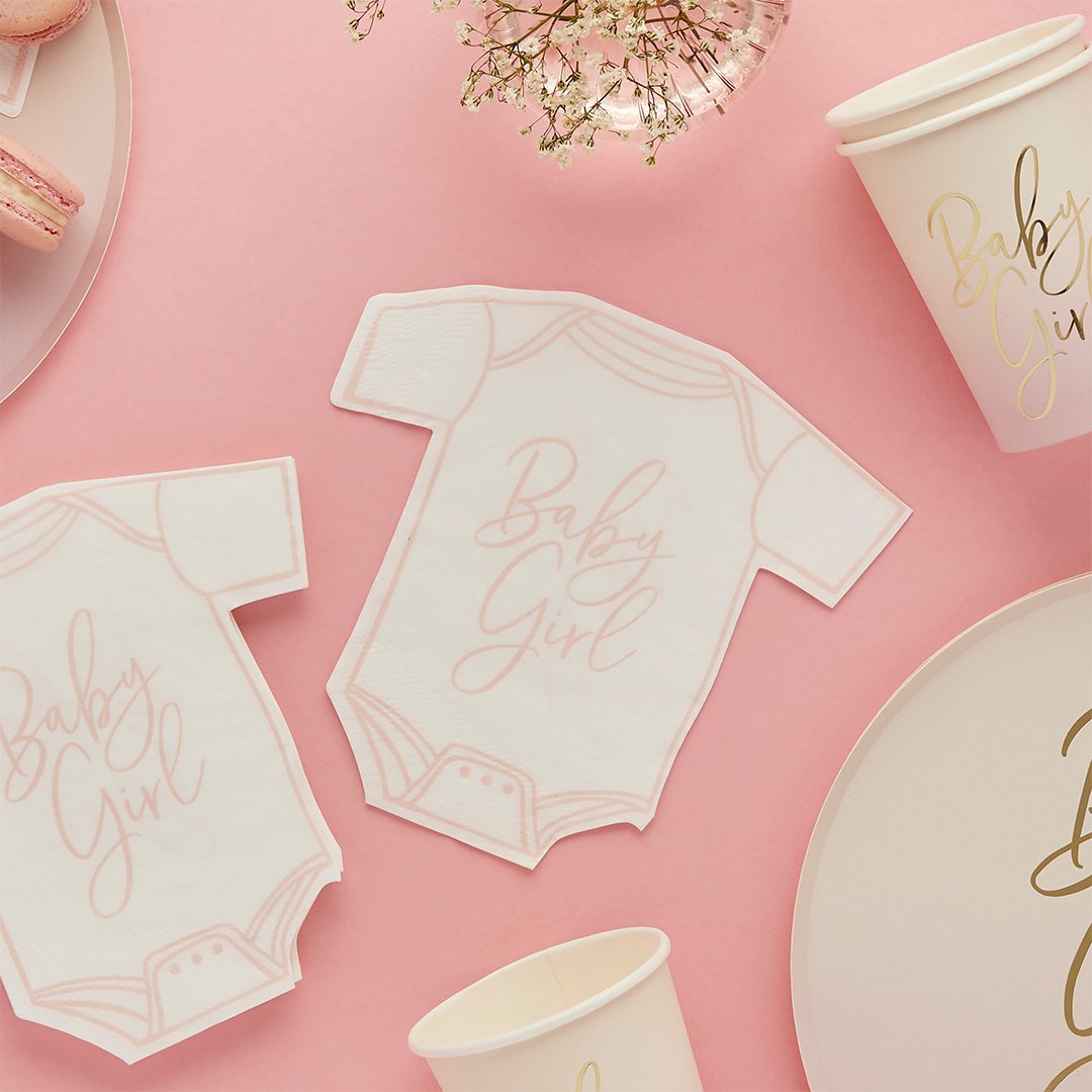 Baby Girl Babygrow Napkins